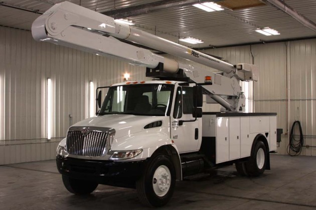 used bucket trucks for sale from I-80 Equipment